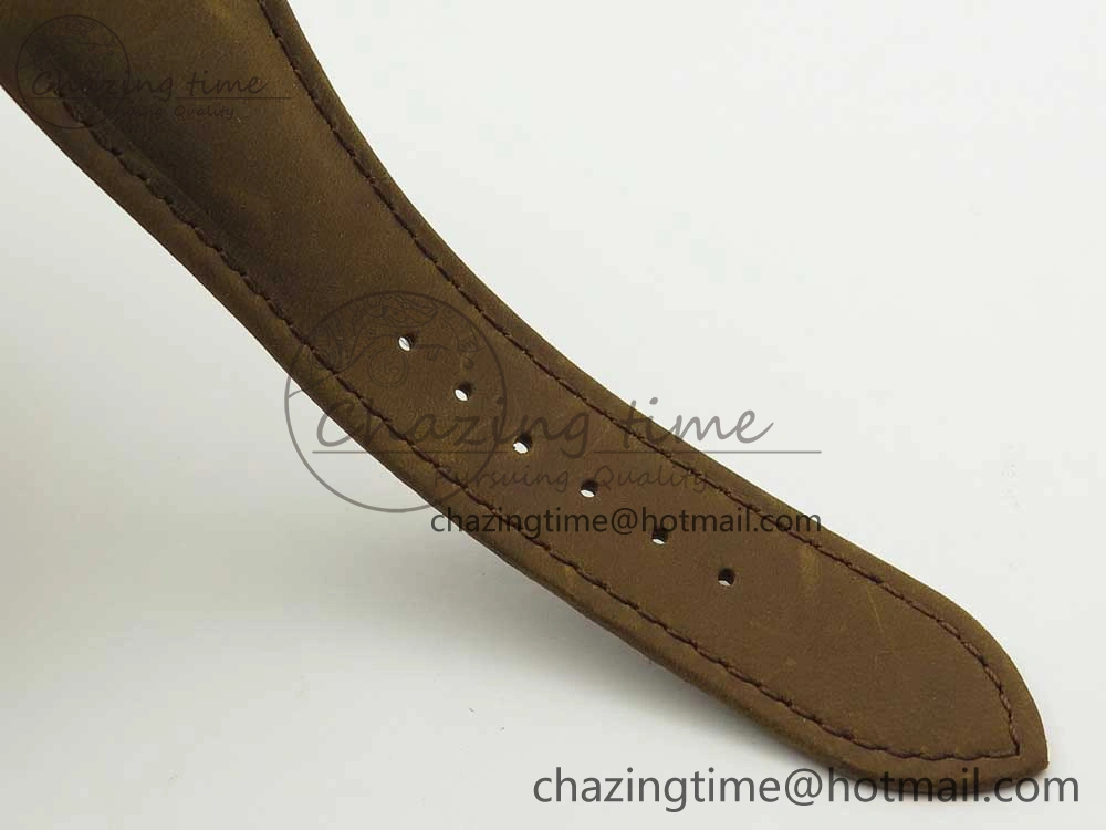 Excalibur 42mm Dbex0050 RG RDF 1:1 Best Edition Brown Dial on Brown Leather Strap A830 (Micro Rotor)
