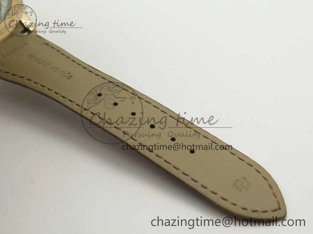 Excalibur 42mm Dbex0050 RG RDF 1:1 Best Edition Brown Dial on Brown Leather Strap A830 (Micro Rotor)