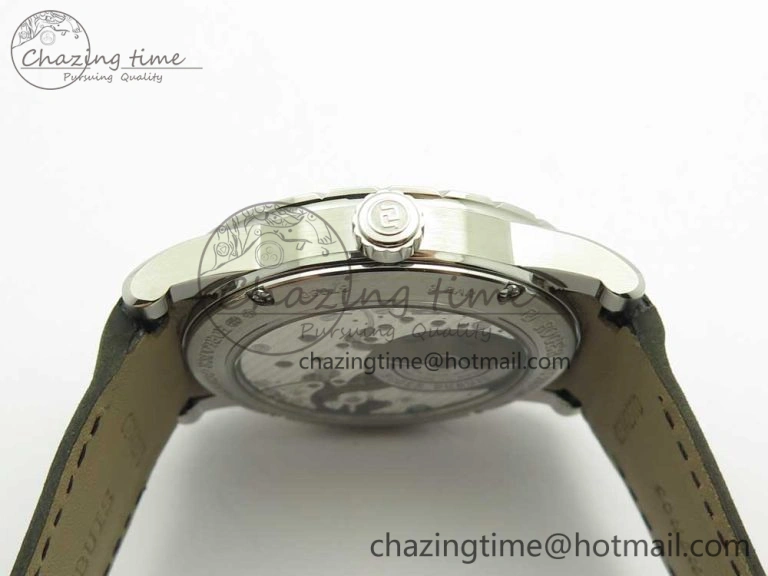 Excalibur 42mm Dbex0050 SS RDF 1:1 Best Edition Gray Dial on Gray Leather Strap A830 (Micro Rotor)