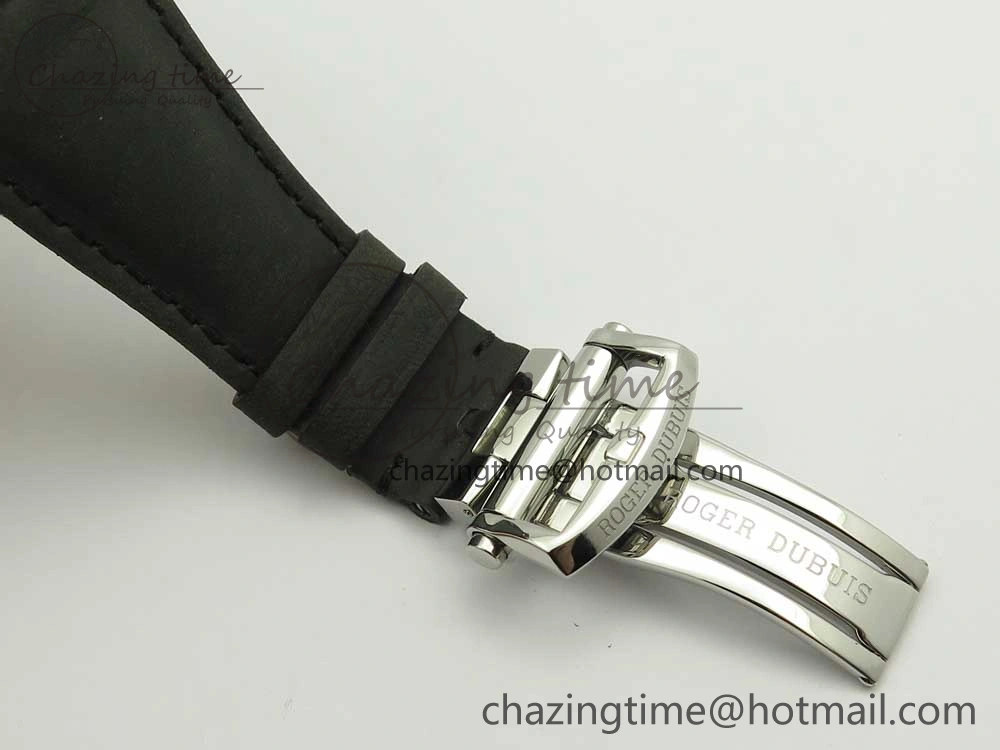 Excalibur 42mm Dbex0050 SS RDF 1:1 Best Edition Gray Dial on Gray Leather Strap A830 (Micro Rotor)