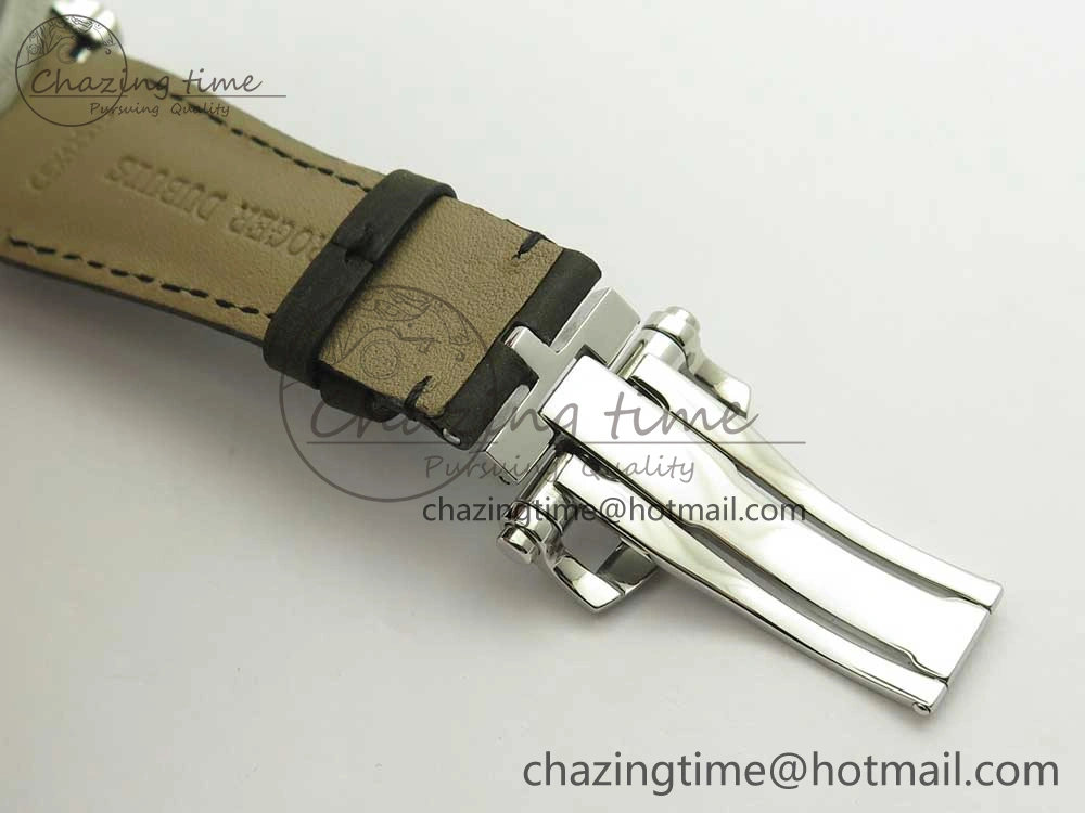 Excalibur 42mm Dbex0050 SS RDF 1:1 Best Edition Gray Dial on Gray Leather Strap A830 (Micro Rotor)