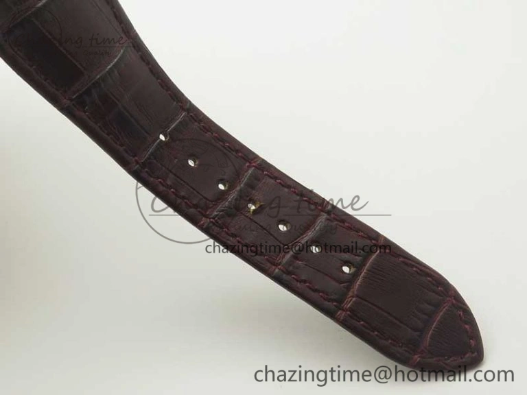 Excalibur 42mm Dbex0536 RG RDF 1:1 Best Edition Gray Dial on Brown Leather Strap A830