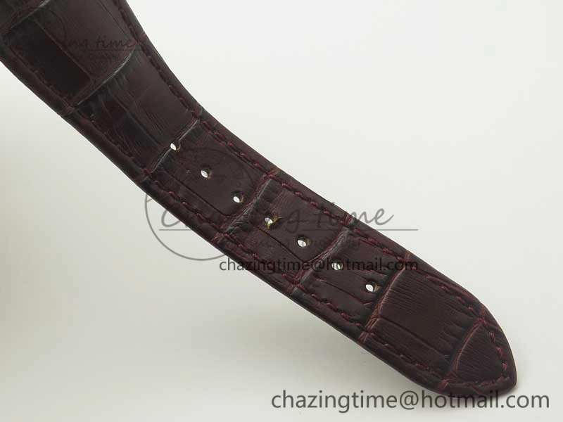 Excalibur 42mm Dbex0536 RG RDF 1:1 Best Edition Gray Dial on Brown Leather Strap A830