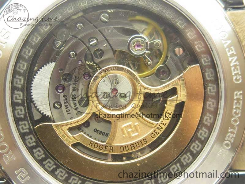 Excalibur Dbex0535 SS RDF 1:1 Best Edition Blue Dial On Leather Strap Asian RD830