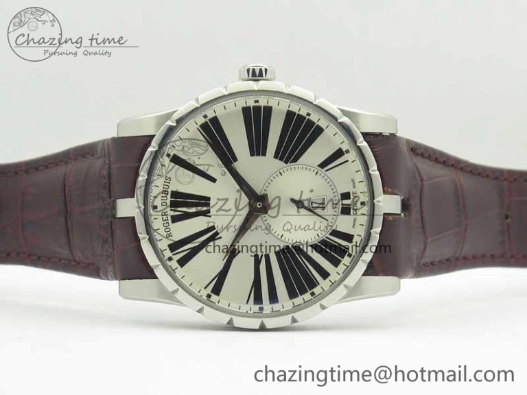 Excalibur Dbex0535 SS RDF 1:1 Best Edition White Dial On Leather Strap Asian RD830