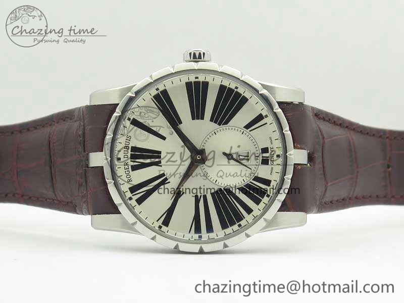 Excalibur Dbex0535 SS RDF 1:1 Best Edition White Dial On Leather Strap Asian RD830