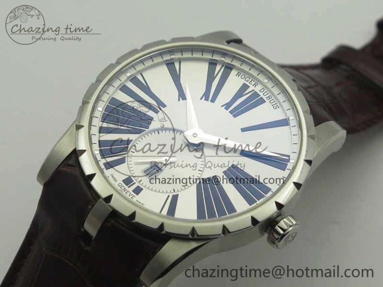 Excalibur Dbex0535 SS RDF 1:1 Best Edition White Dial On Leather Strap Asian RD830