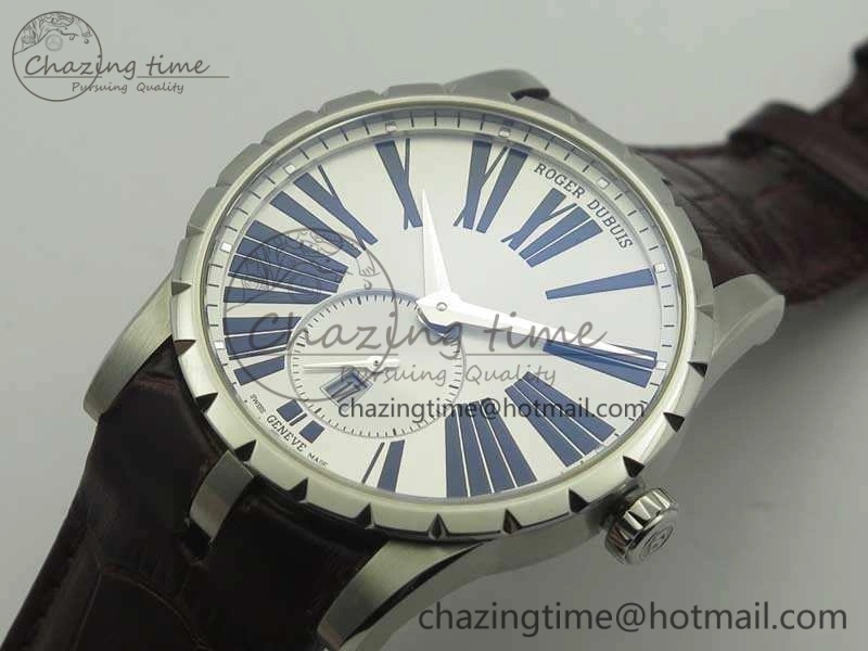 Excalibur Dbex0535 SS RDF 1:1 Best Edition White Dial On Leather Strap Asian RD830