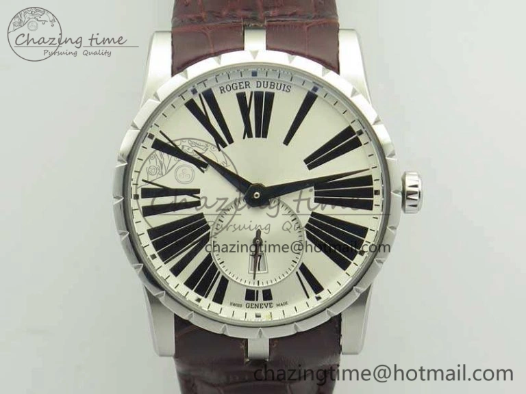 Excalibur Dbex0535 SS RDF 1:1 Best Edition White Dial On Leather Strap Asian RD830