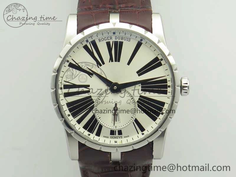 Excalibur Dbex0535 SS RDF 1:1 Best Edition White Dial On Leather Strap Asian RD830