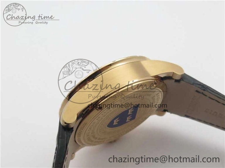 Excalibur Knights of the Round Table II RG ZF Best Edition Chessboard Dial on Black Leather Strap MIYOTA 9015