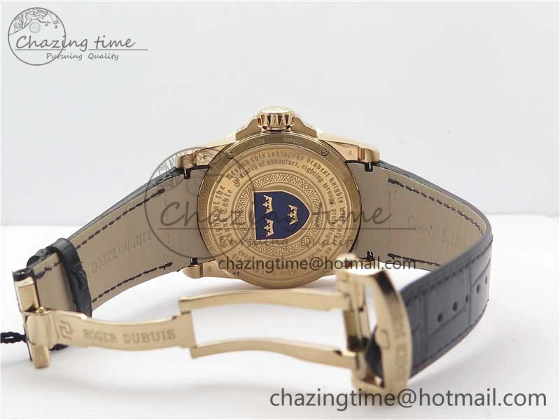 Excalibur Knights of the Round Table II RG ZF Best Edition Chessboard Dial on Black Leather Strap MIYOTA 9015