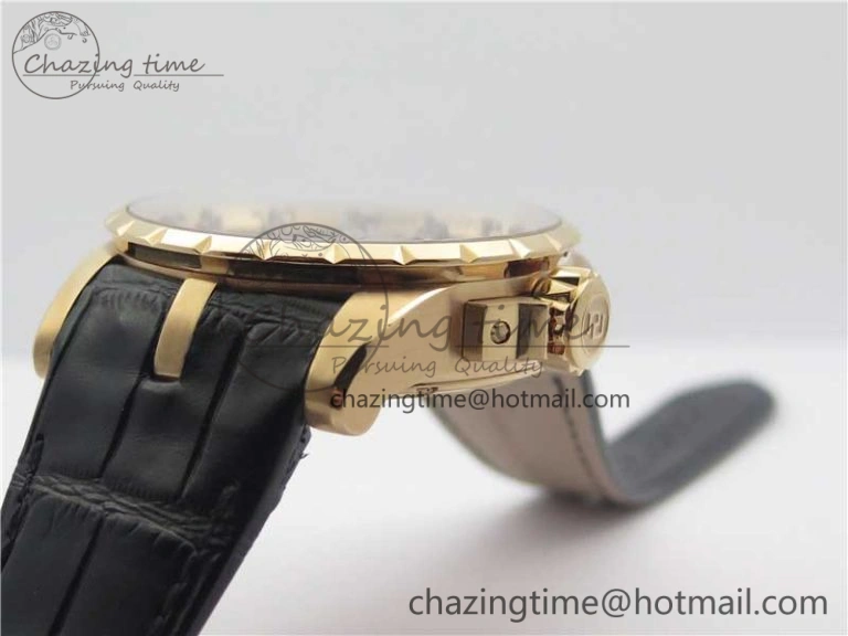Excalibur Knights of the Round Table II RG ZF Best Edition Chessboard Dial on Black Leather Strap MIYOTA 9015