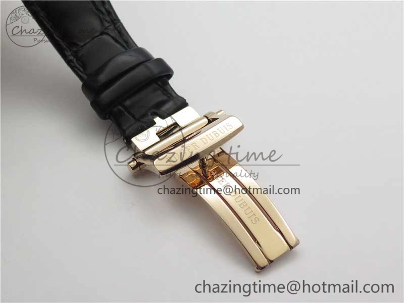 Excalibur Knights of the Round Table II RG ZZF Red Gold Crystal Dial on Black Leather Strap MIYOTA 8215