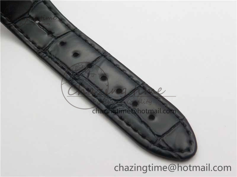 Excalibur Knights of the Round Table II RG ZZF Red Gold Crystal Dial on Black Leather Strap MIYOTA 8215