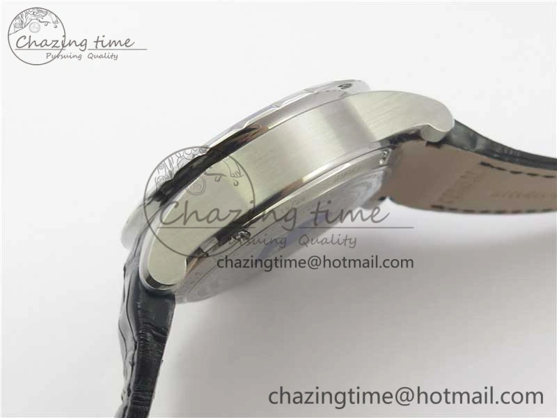 Excalibur Knights of the Round Table II SS ZF Best Edition Black Dial on Black Leather Strap MIYOTA 9015