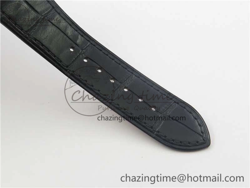 Excalibur Knights of the Round Table II SS ZF Best Edition Black Dial on Black Leather Strap MIYOTA 9015
