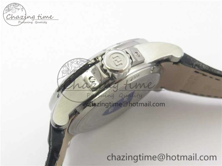 Excalibur Knights of the Round Table II SS ZF Best Edition Black Dial on Black Leather Strap MIYOTA 9015