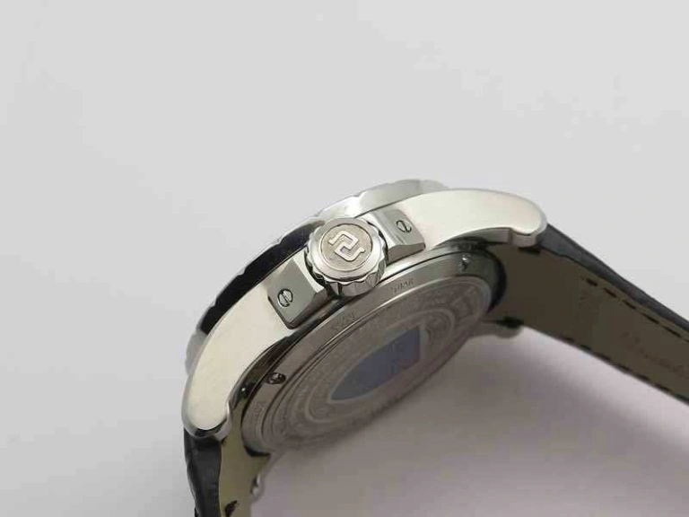 Excalibur RDDBEX0495 SS Black Dial On Black Leather Strap