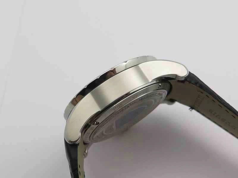 Excalibur RDDBEX0495 SS Black Dial On Black Leather Strap