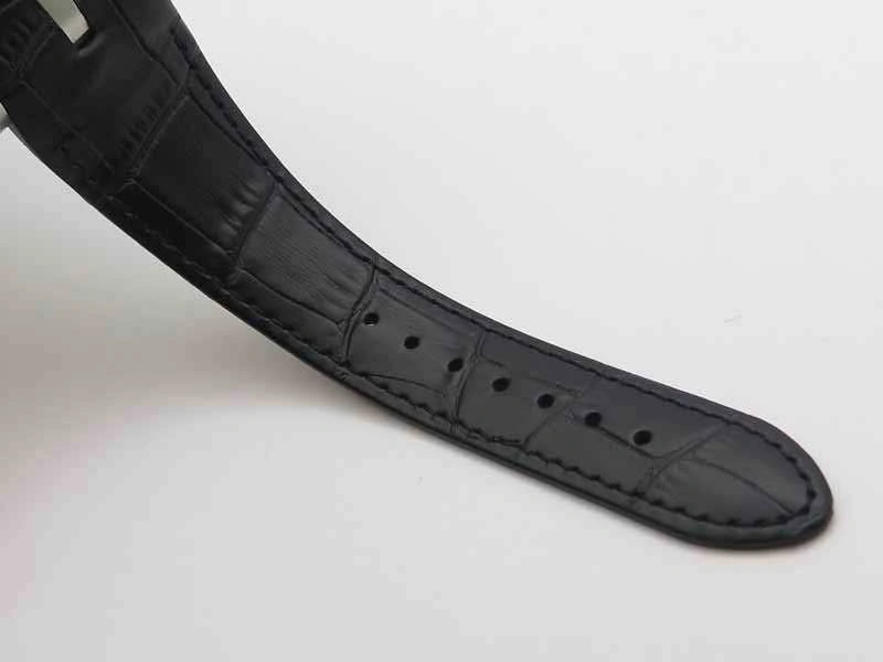 Excalibur RDDBEX0495 SS Black Dial On Black Leather Strap