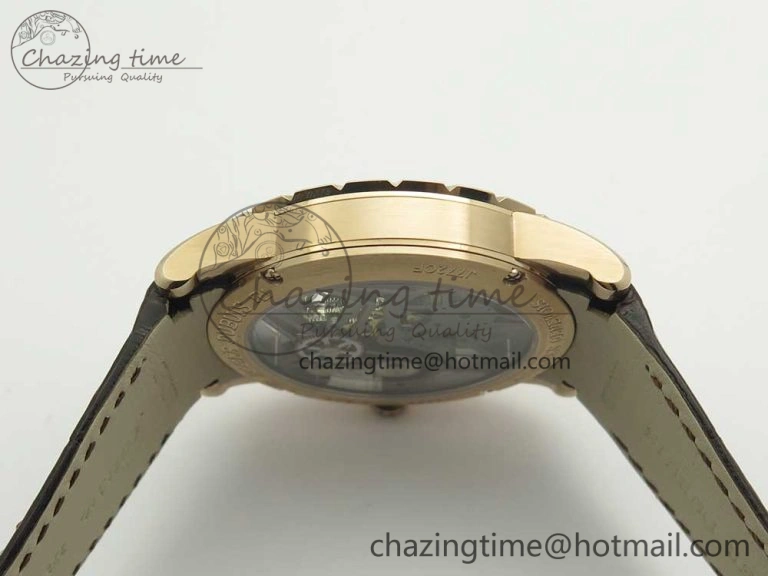 Excalibur Rddbex0392 RG BBR Best Edition Skeleton Dial on Brown Leather Strap A2136 Tourbillon