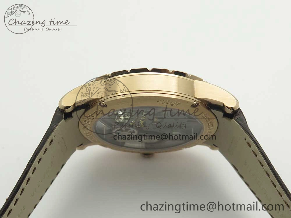 Excalibur Rddbex0392 RG BBR Best Edition Skeleton Dial on Brown Leather Strap A2136 Tourbillon