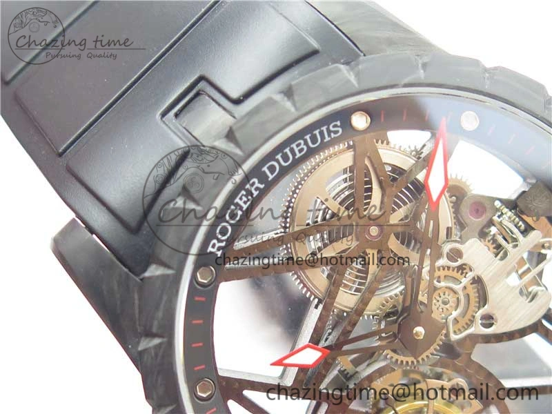 Excalibur Rddbex0393 FC BBR Best Edition Skeleton Dial on Black Rubber Strap A2136 Tourbillon V2