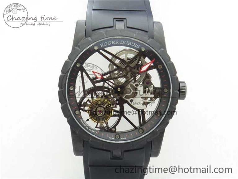 Excalibur Rddbex0393 FC BBR Best Edition Skeleton Dial on White Rubber Strap A2136 Tourbillon V2