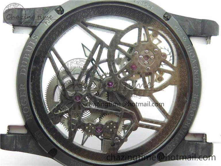 Excalibur Rddbex0393 FC BBR Best Edition Skeleton Dial on White Rubber Strap A2136 Tourbillon V2