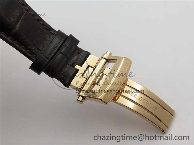Excalibur Rddbex0393 RG BBR Best Edition Skeleton Dial on Brown Leather Strap A2136 Tourbillon V2