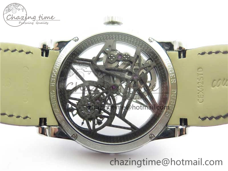 Excalibur Rddbex0393 SS BBR Best Edition Skeleton Dial on Black Leather Strap A2136 Tourbillon V2