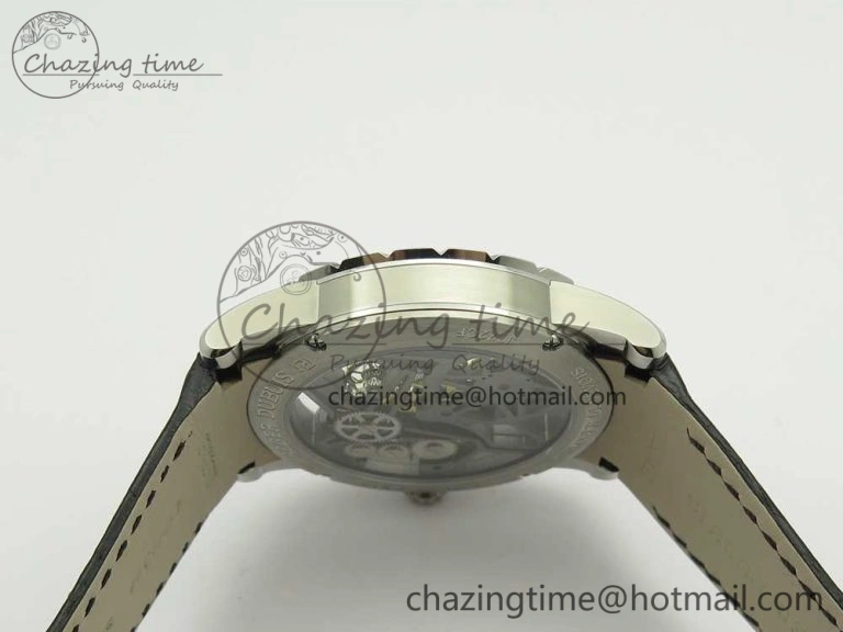Excalibur Rddbex0393 SS BBR Best Edition Skeleton Dial on Black Leather Strap A2136 Tourbillon
