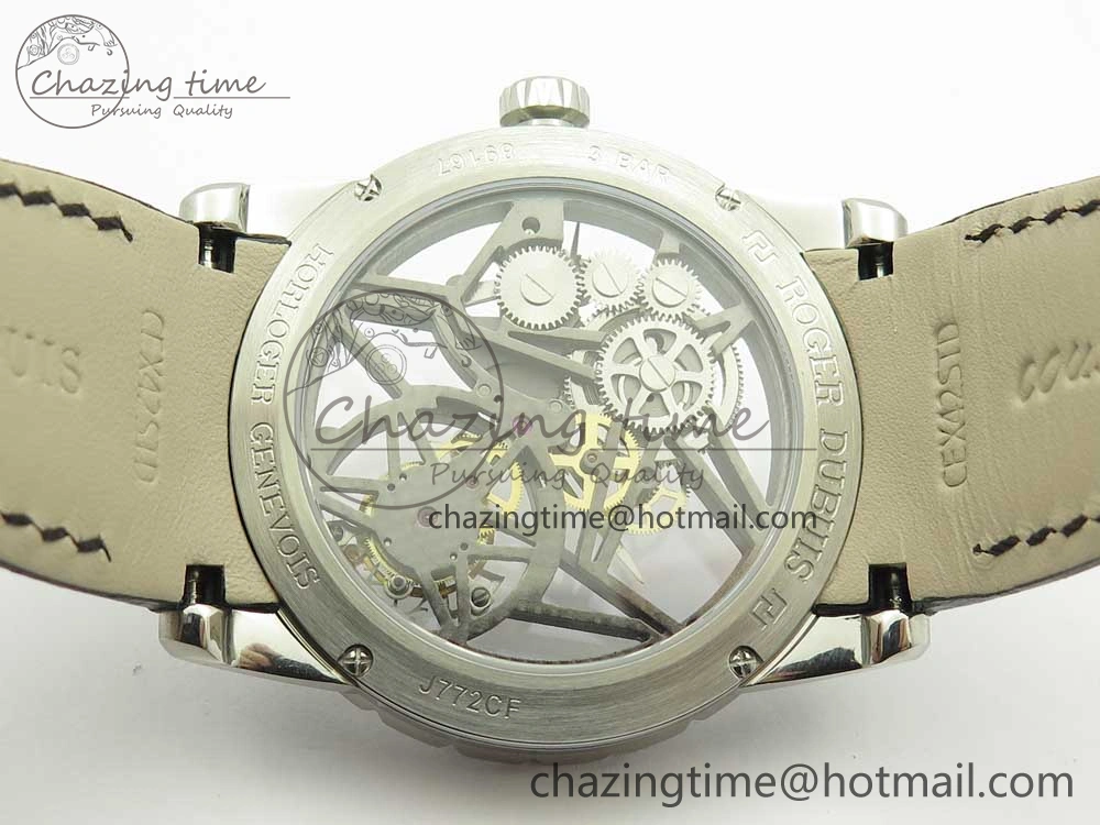 Excalibur Rddbex0393 SS BBR Best Edition Skeleton Dial on Black Leather Strap A2136 Tourbillon