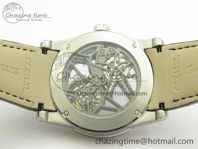 Excalibur Rddbex0393 SS JBF Best Edition Skeleton Dial on Black Leather Strap A2136 Tourbillon
