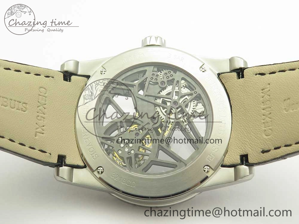 Excalibur Rddbex0393 SS JBF Best Edition Skeleton Dial on Black Leather Strap A2136 Tourbillon