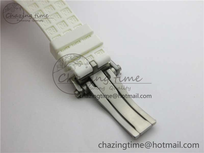 Excalibur Rddbex0479 SS JBF Best Edition Skeleton Dial on White Rubber Strap Tourbillon