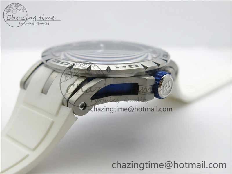Excalibur Rddbex0479 SS JBF Best Edition Skeleton Dial on White Rubber Strap Tourbillon