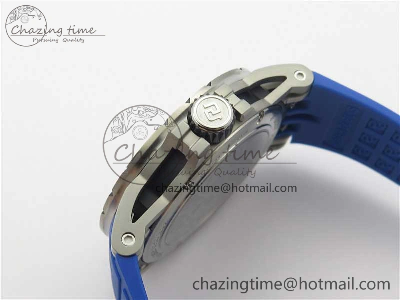 Excalibur Sports Tourbillon SS JBF Best Edition Skeleton Black Dial on Blue Rubber Strap