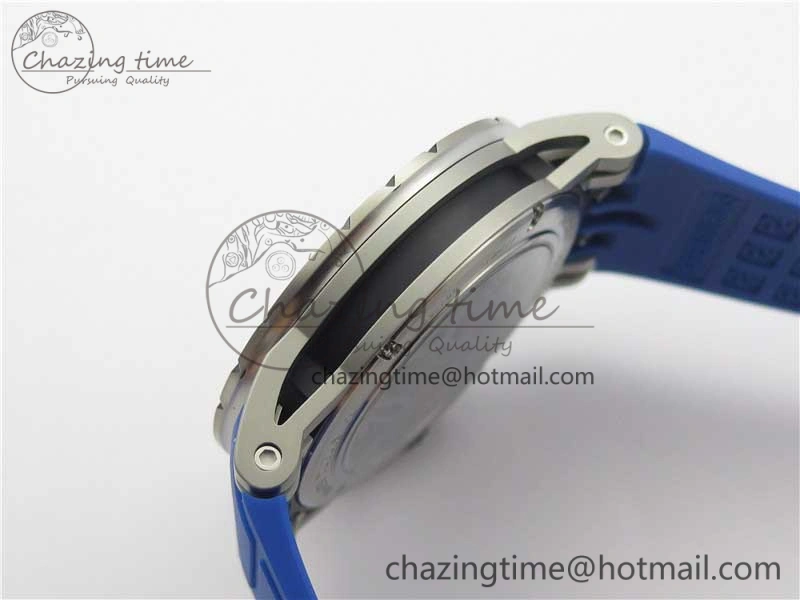 Excalibur Sports Tourbillon SS JBF Best Edition Skeleton Black Dial on Blue Rubber Strap