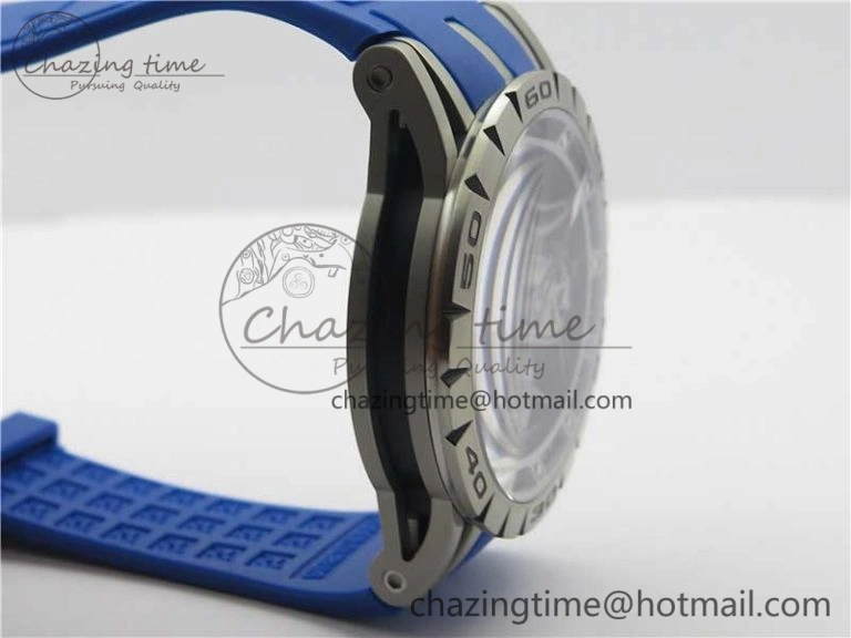 Excalibur Sports Tourbillon SS JBF Best Edition Skeleton Black Dial on Blue Rubber Strap