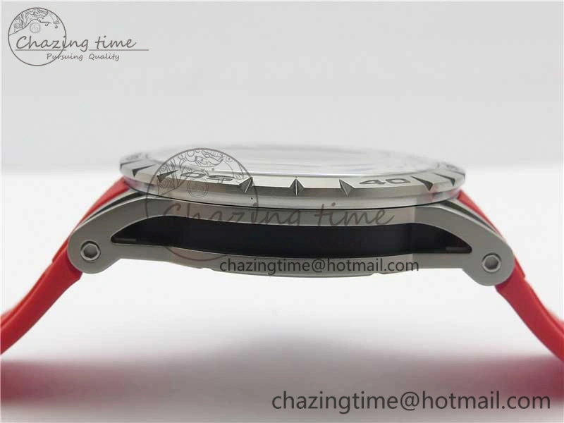 Excalibur Sports Tourbillon SS JBF Best Edition Skeleton Black Dial on Red Rubber Strap
