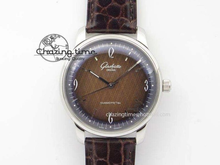 Excellence Panorama 40mm Date Moon Phase SS ETC Marker 1:1 Best Edition White Dial on Black Leather Strap A100
