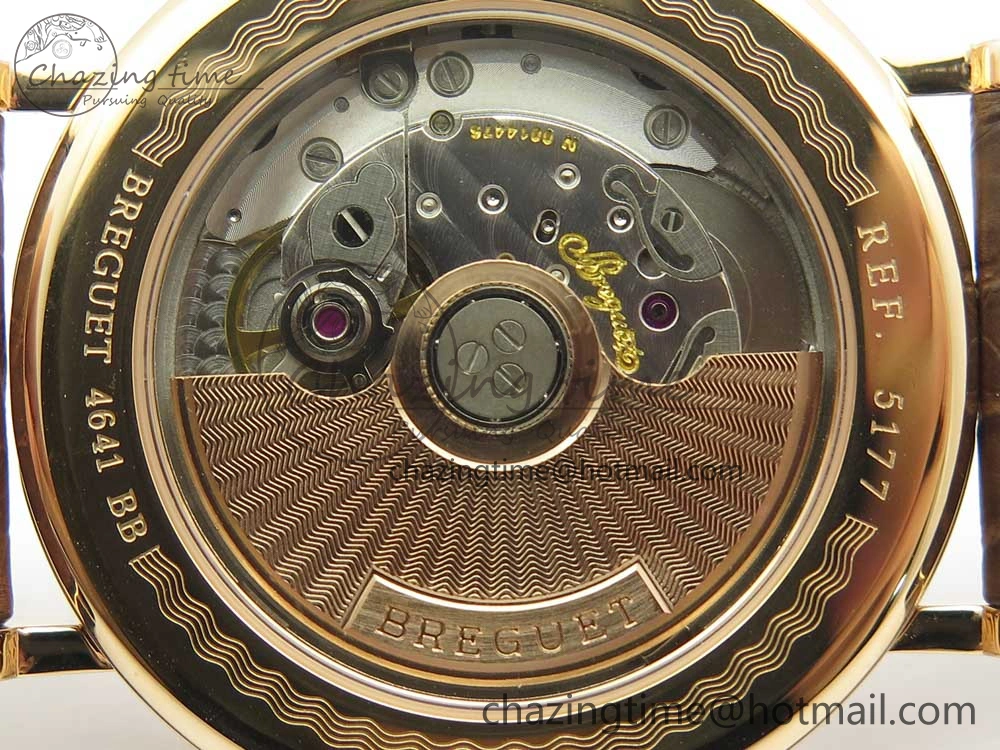 Excellence Panorama Date Moon Phase RG ETCF Blue Dial on Brown Leather Strap A100