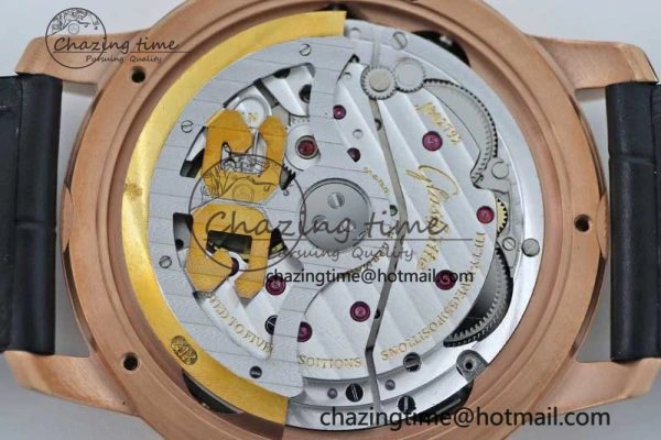 Excellence Panorama Date Moon Phase RG GGR 1:1 Best Edition White Dial on Leather Strap NH35