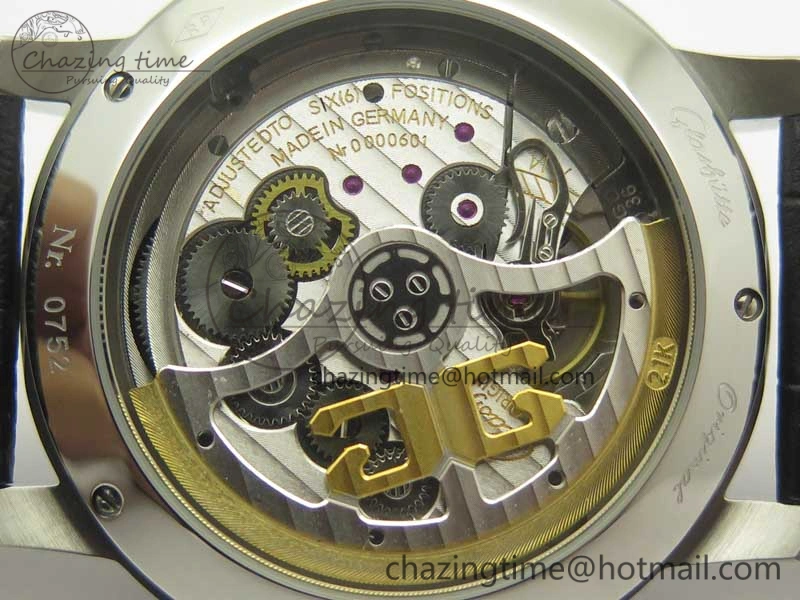 Excellence Panorama Date Moon Phase SS ETC Marker 1:1 Best Edition White Dial on Black Leather Strap A100