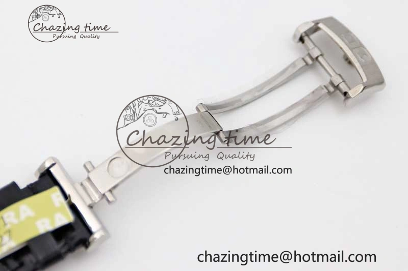 Excellence Panorama Date Moon Phase SS GGR 1:1 Best Edition White Dial on Leather Strap NH35