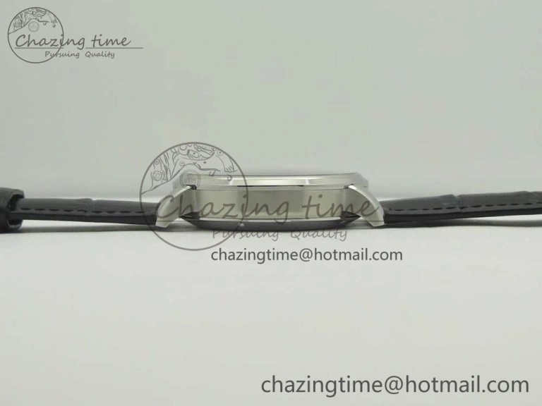 Excellence Panorama Date SS ETCF Blue Dial on Black Leather Strap A100