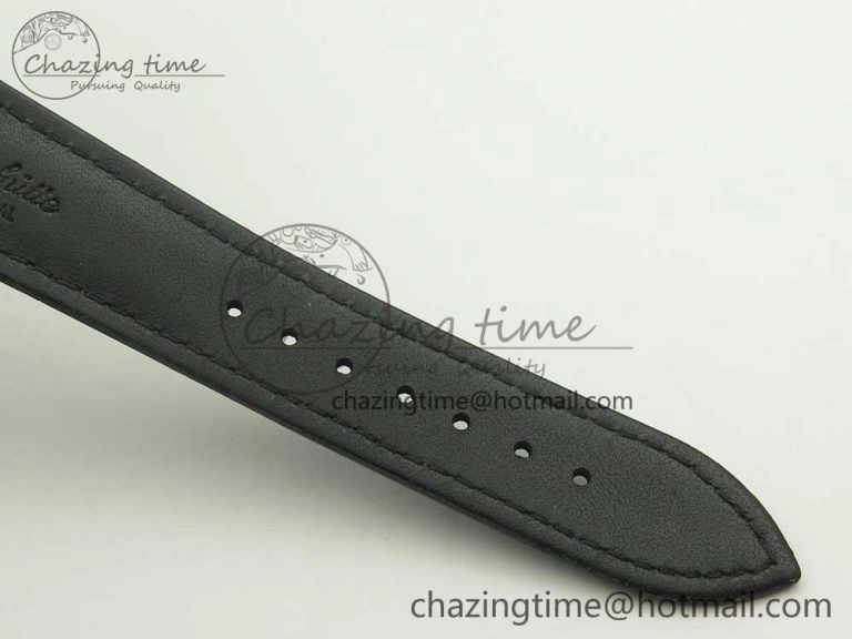 Excellence Panorama Date SS ETCF Blue Dial on Black Leather Strap A100