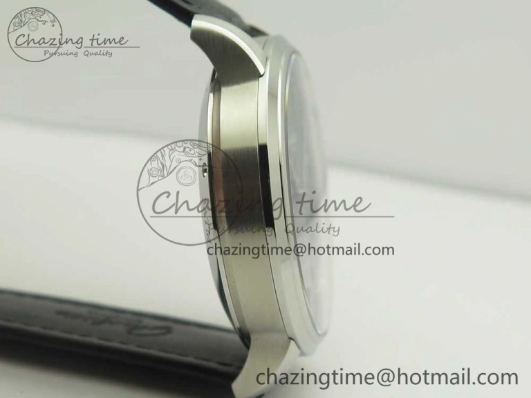 Excellence Panorama Date SS ETCF Blue Dial on Black Leather Strap A100